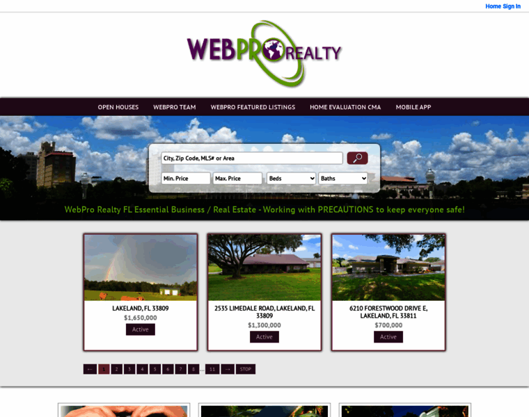 Webpro-realty.com thumbnail