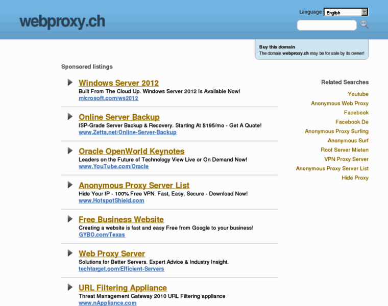 Webproxy.ch thumbnail