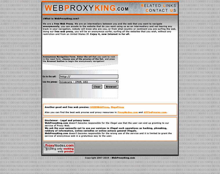 Webproxyking.com thumbnail