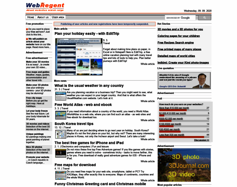 Webregent.com thumbnail