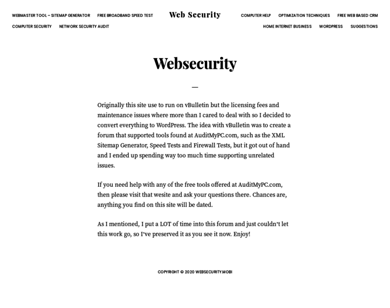 Websecurity.mobi thumbnail