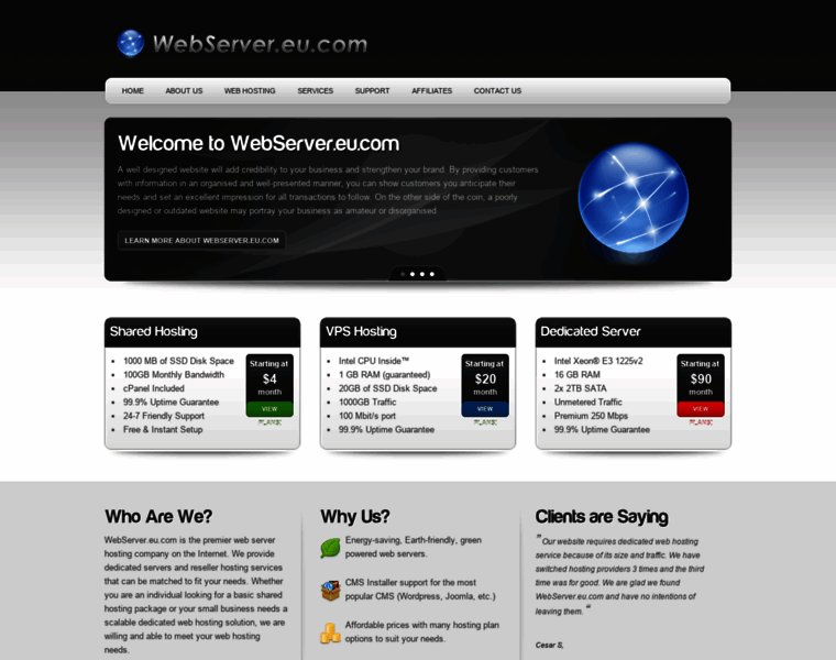 Webserver.eu.com thumbnail
