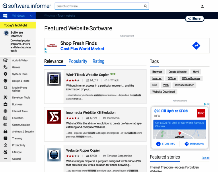 Website.software.informer.com thumbnail