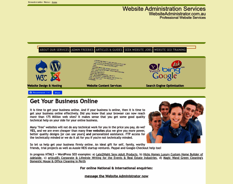 Websiteadministrator.com.au thumbnail