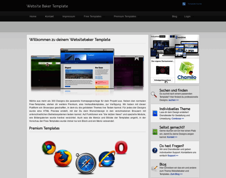 Websitebaker-template.de thumbnail