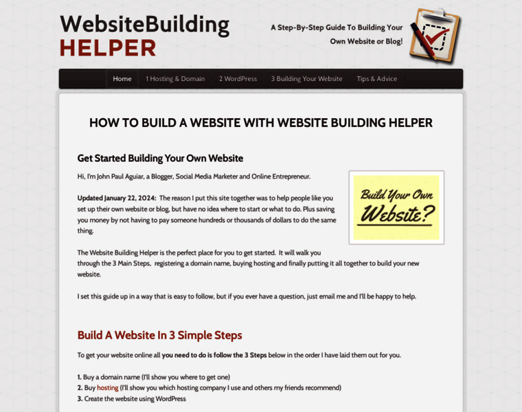 Websitebuildinghelper.com thumbnail