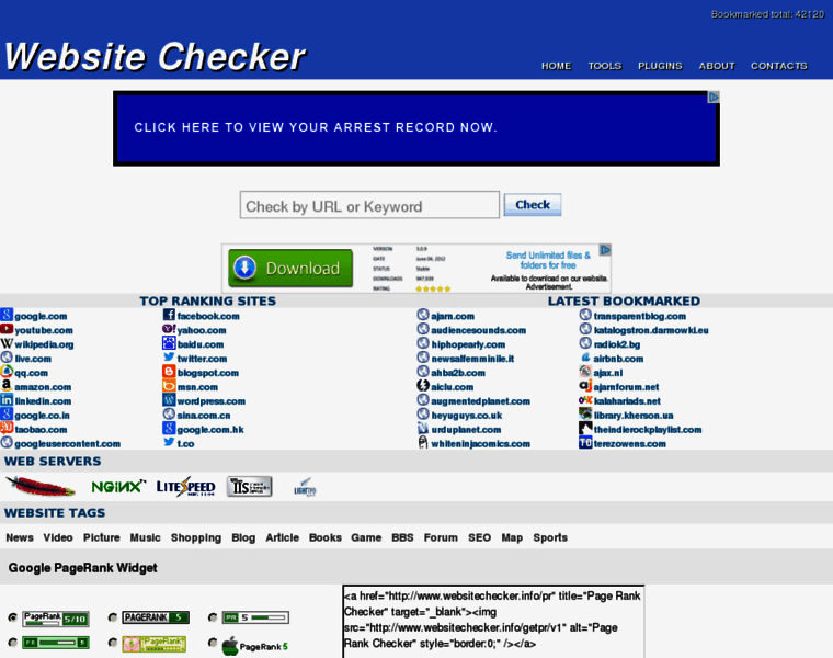 Websitechecker.info thumbnail