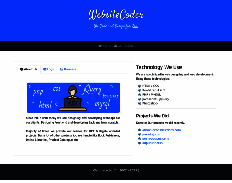 Websitecoder.in thumbnail