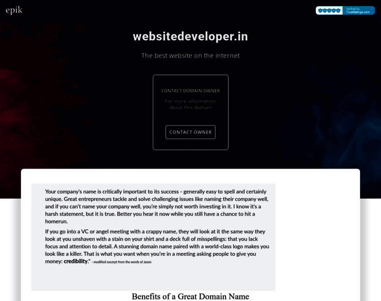 Websitedeveloper.in thumbnail