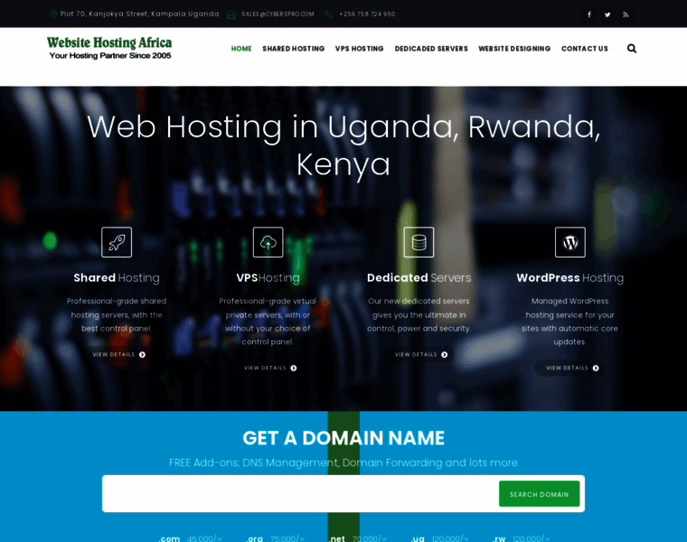 Websitehostingafrica.com thumbnail