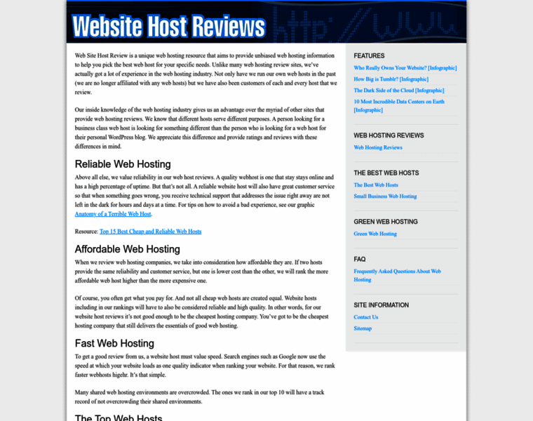Websitehostreview.com thumbnail