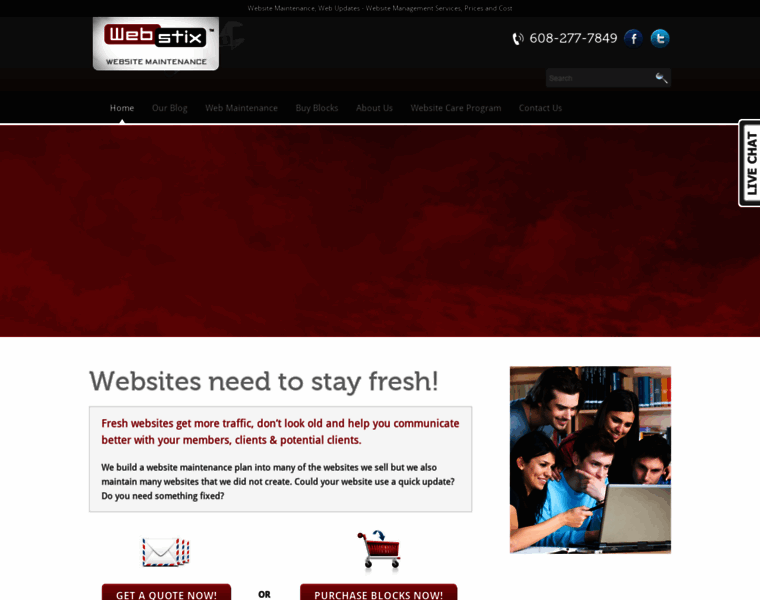 Websitemaintenance.webstix.com thumbnail