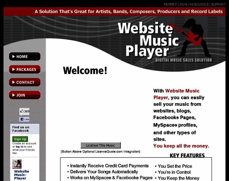 Websitemusicplayer.com thumbnail