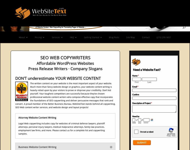 Websitetext.com thumbnail