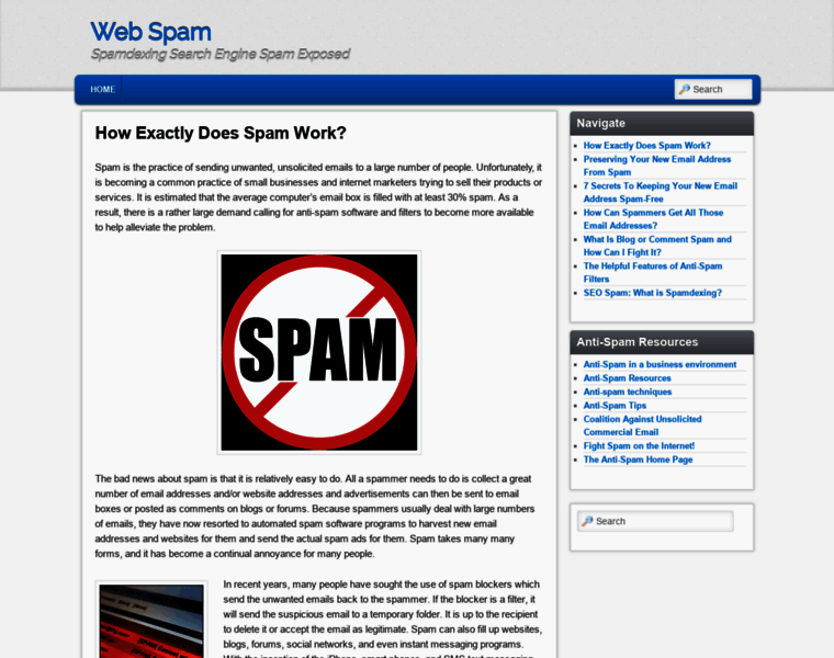 Webspam.org thumbnail