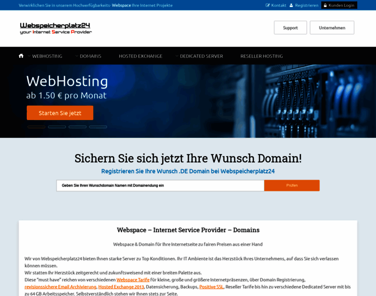 Webspeicherplatz24.de thumbnail Webspeicherplatz24.de thumbnail