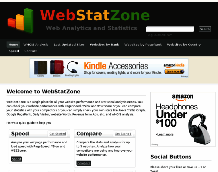 Webstatzone.com thumbnail