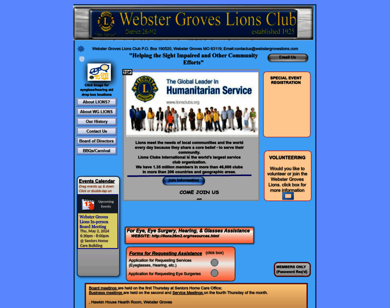 Webstergroveslions.com thumbnail