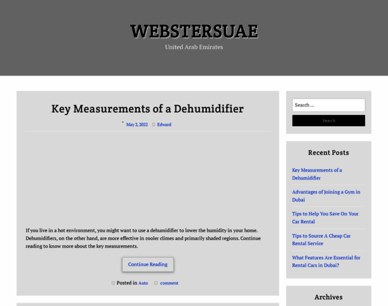 Webstersuae.com thumbnail