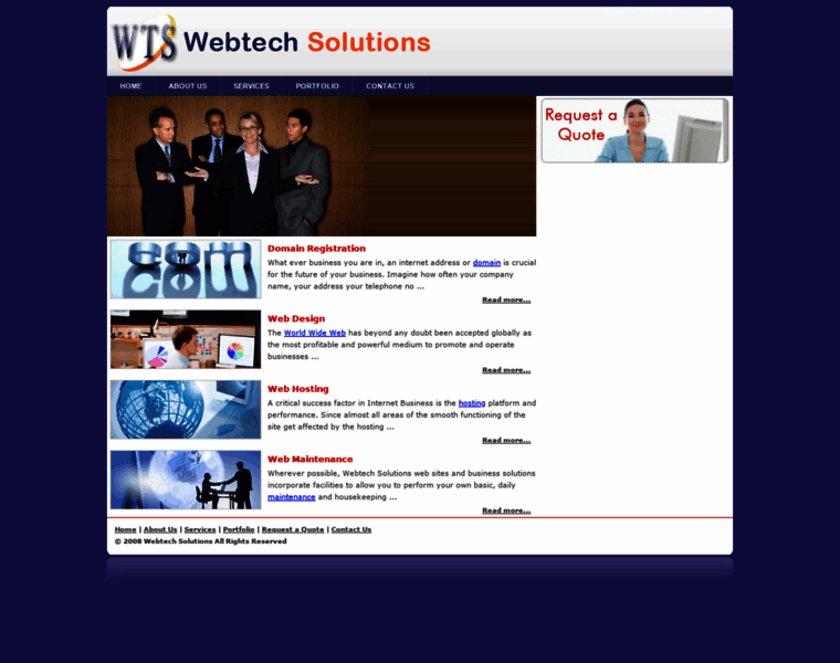 Webtechsolutions.in thumbnail
