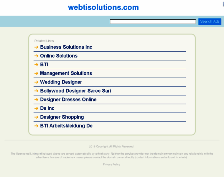 Webtisolutions.com thumbnail