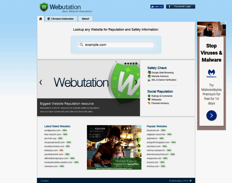 Webutation.info thumbnail