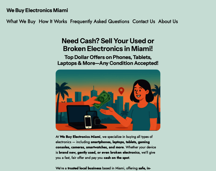 Webuyelectronicsmiami.com thumbnail
