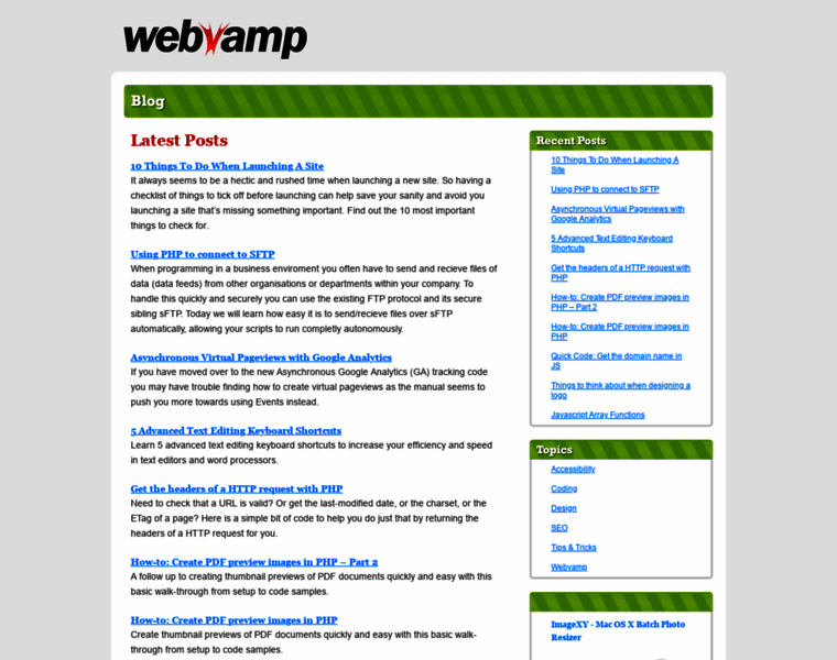 Webvamp.co.uk thumbnail