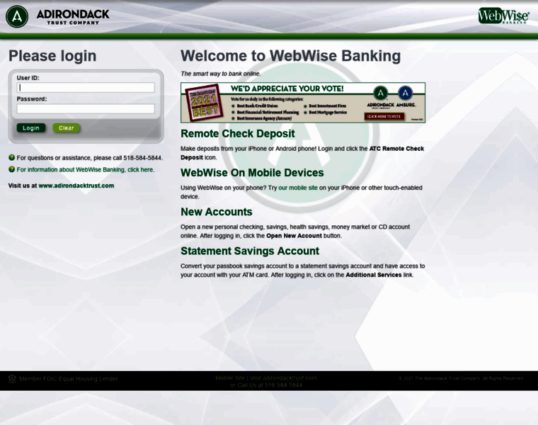 Webwisebanking.com thumbnail