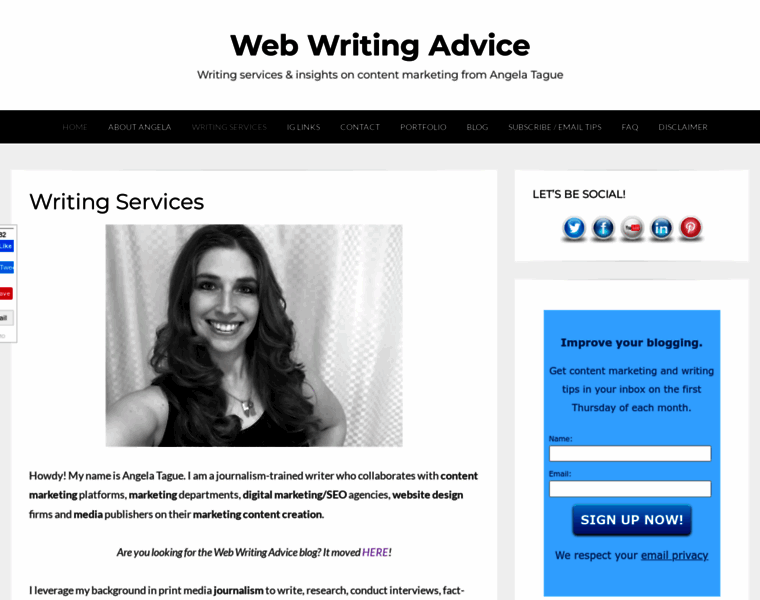 Webwritingadvice.com thumbnail