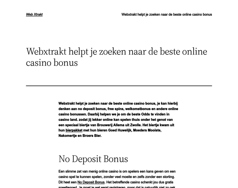 Webxtrakt.nl thumbnail