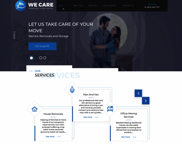 Wecare-removals.co.uk thumbnail