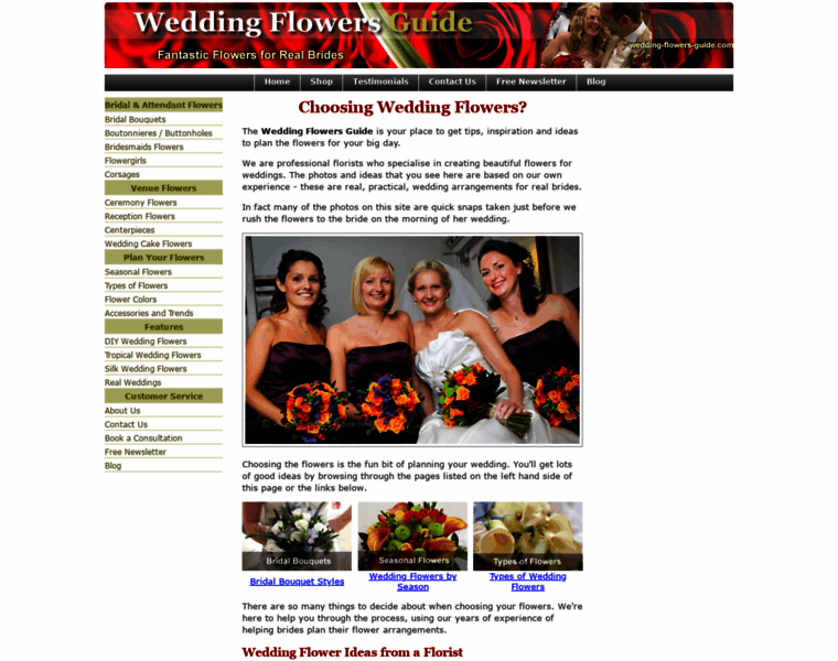 Wedding-flowers-guide.com thumbnail
