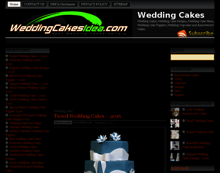 Weddingcakesidea.com thumbnail