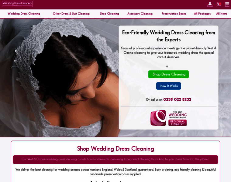 Weddingdresscleaners.net thumbnail