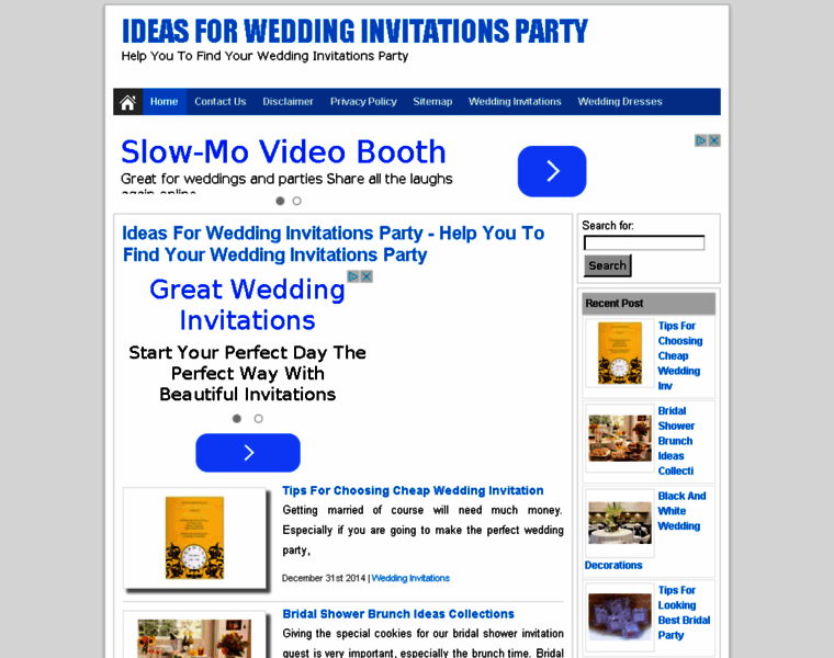 Weddinginvitationsparty.com thumbnail