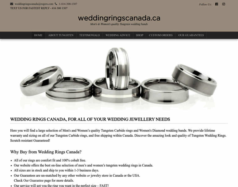 Weddingringscanada.ca thumbnail