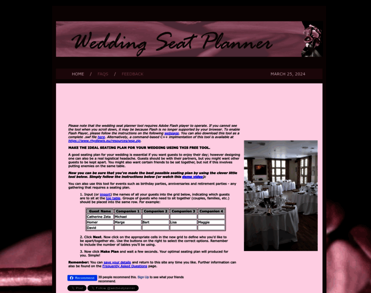 Weddingseatplanner.com thumbnail