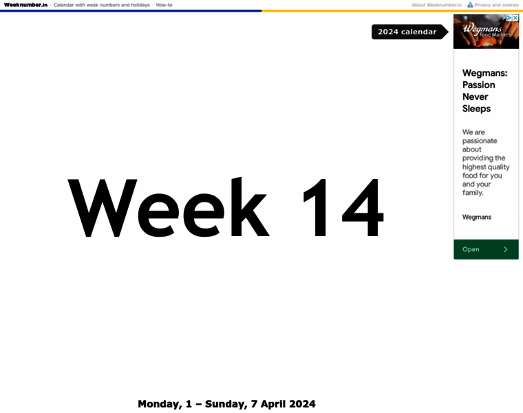 Weeknumber.in thumbnail