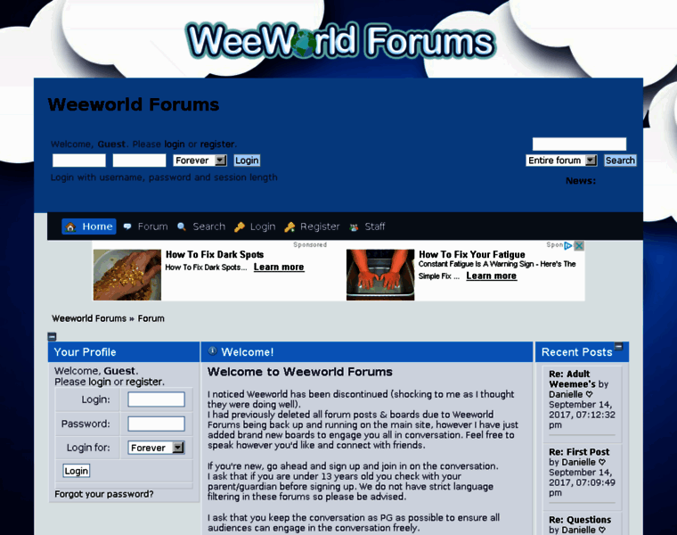 Weeworld.createaforum.com thumbnail