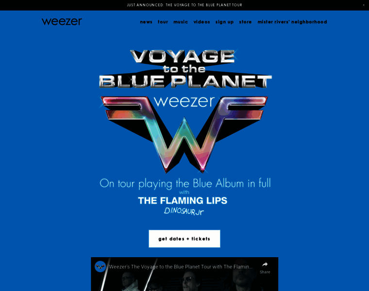 Weezer.com thumbnail