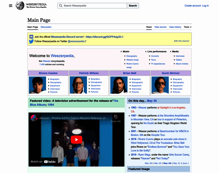 Weezerpedia.com thumbnail