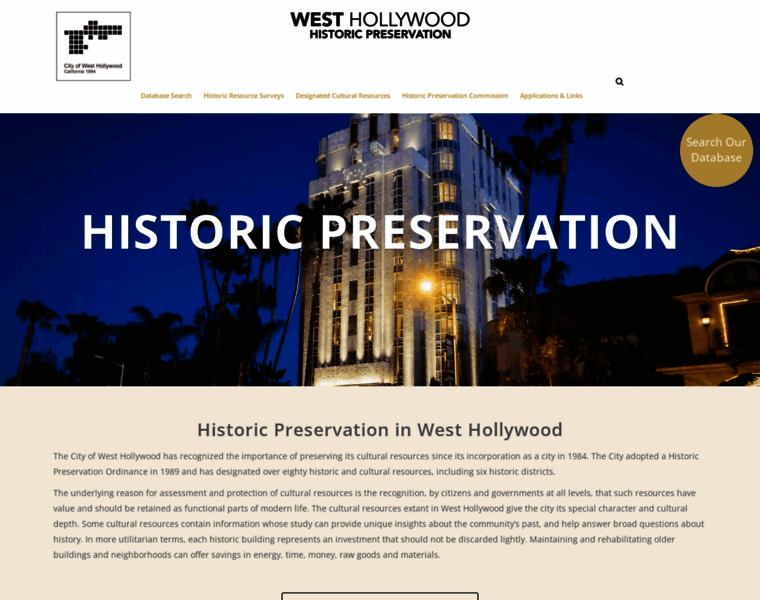 Wehopreservation.org thumbnail