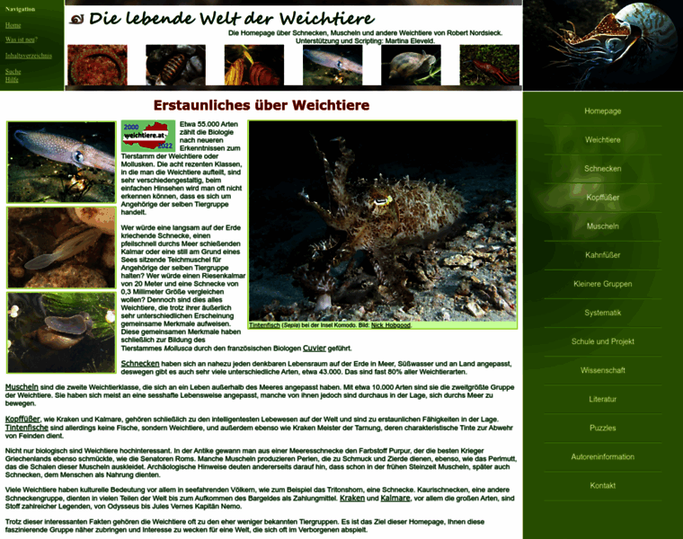 Weichtiere.at thumbnail