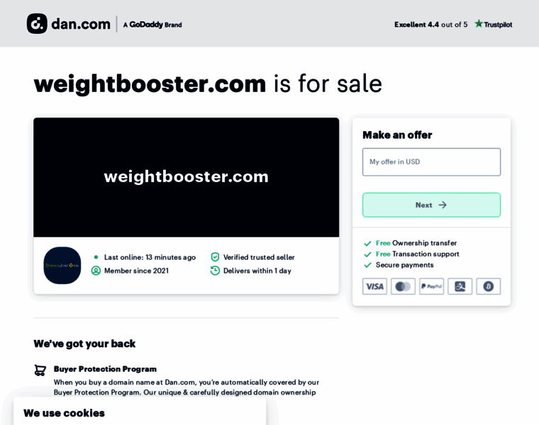 Weightbooster.com thumbnail