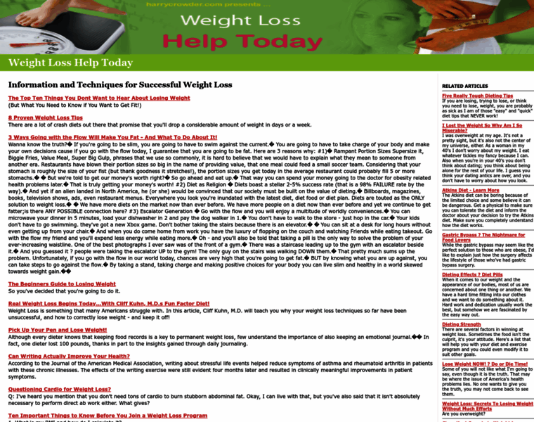 Weightlosshelptoday.com thumbnail