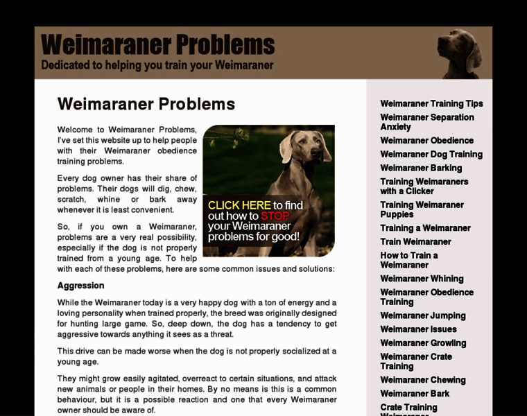 Weimaranerproblems.com thumbnail