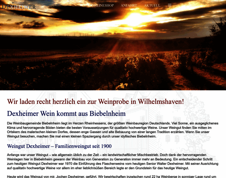 Weingutdexheimer.de thumbnail