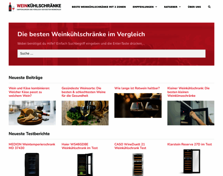 Weinkuehlschrank-tests.com thumbnail