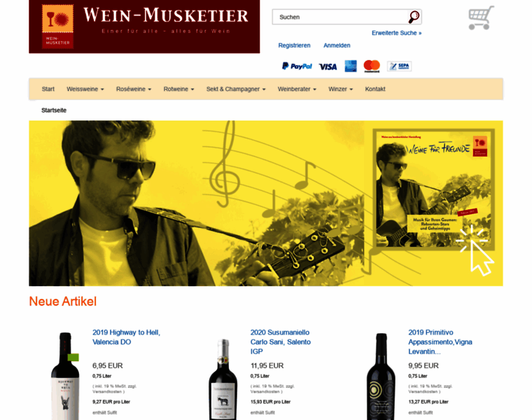 Weinmusketier-shop.de thumbnail